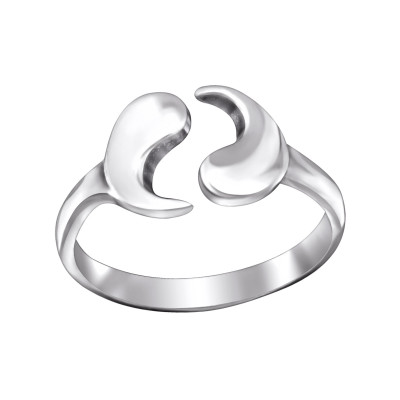 Silver Yin Yang Adjustable Toe Ring