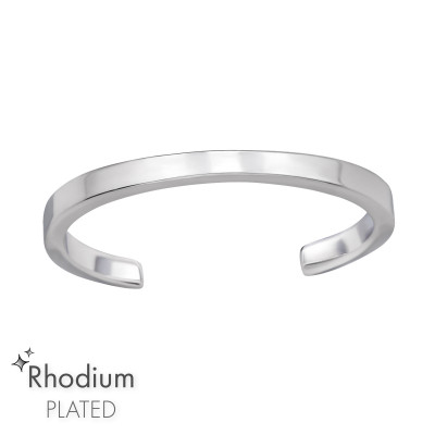 Silver Band Adjustable Toe Ring