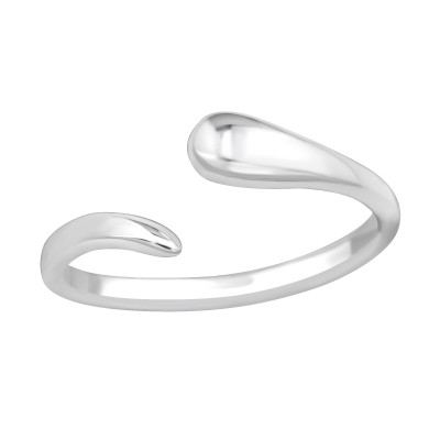 Line Sterling Silver Adjustable Toe Ring