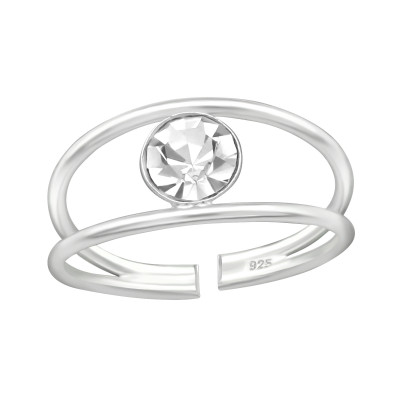 Drop Sterling Silver Adjustable Toe Ring