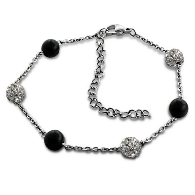 Beaded Stainless Steel Bracelet for Women