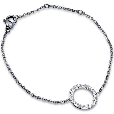 Circle Stainless Steel Bracelet for Women