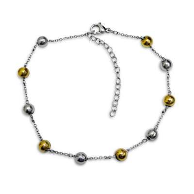 Beaded Stainless Steel Bracelet for Women