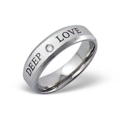 Deep Love Stainless Steel Ring