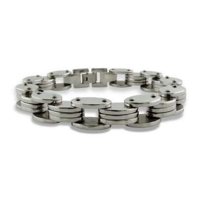 Chained Links Stainless Steel Bracelet for Men