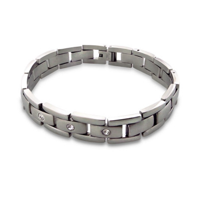 High Polish Surgical Steel Bangle Bracelet for Men