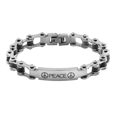 High Polish Surgical Steel Bicycle Chain Bracelet for Men