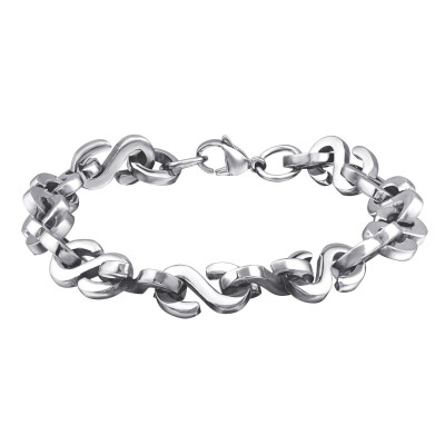 High Polish Surgical Steel Chain Bracelet for Men