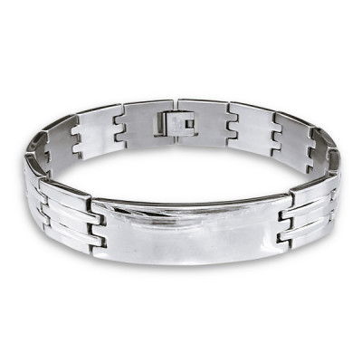 High Polish Surgical Steel Handcuff Bracelet for Men