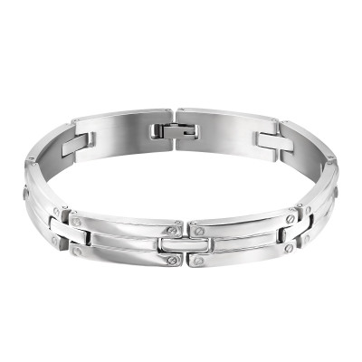 High Polish Surgical Steel Bangle Bracelet for Men