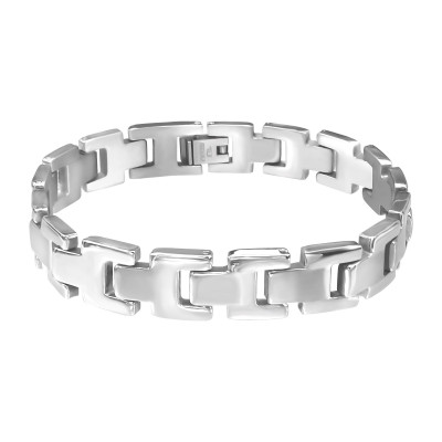  High Polish Surgical Steel Links Bracelet