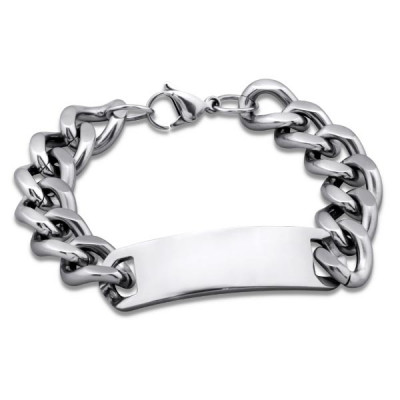 High Polish Surgical Steel Chain Bracelet for Men