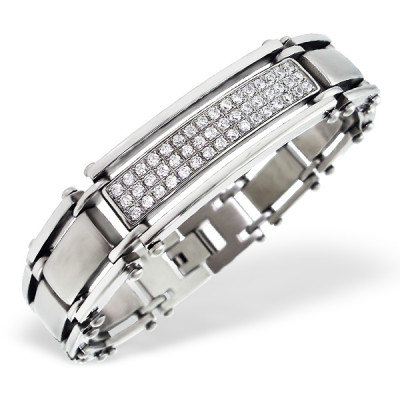 Tag Stainless Steel Bracelet for Men