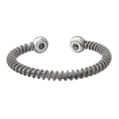 High Polish Surgical Steel Twist Bracelet for Women