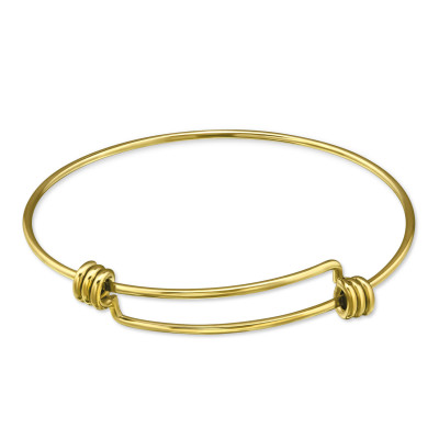 Gold Surgical Steel Charm Bracelet for Women