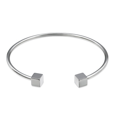 Plain Stainless Steel Bracelet for Women