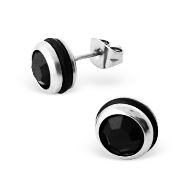 High Polish Surgical Steel Round Ear Studs