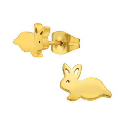 Stainless Steel Rabbit Ear Studs