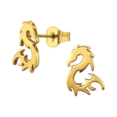 Stainless Steel Dragon Ear Studs