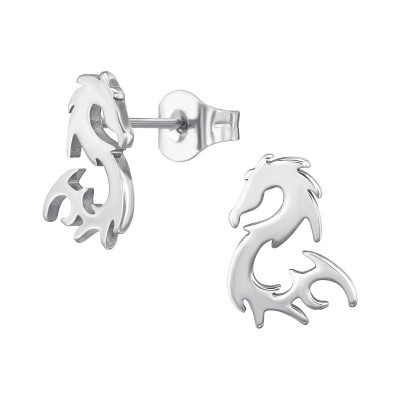 Stainless Steel Dragon Ear Studs