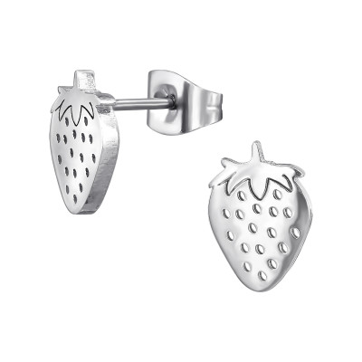 Strawberry Stainless Steel Ear Studs