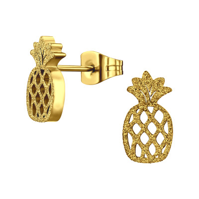 Pineapple Stainless Steel Ear Studs