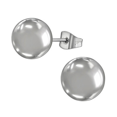 High Polish Surgical Steel Ball 10mm Ear Studs