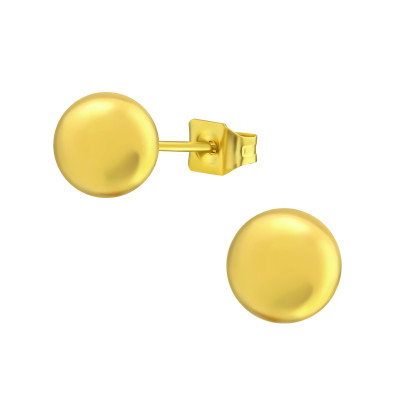 Gold Surgical Steel Ball 7mm Ear Studs