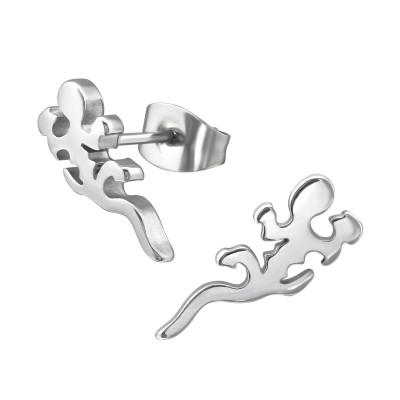 High Polish Surgical Steel Lizard Ear Studs