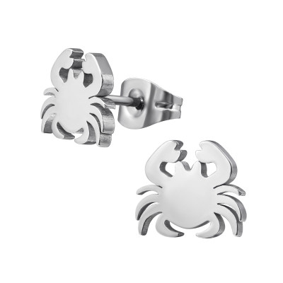 High Polish Surgical Steel Crab Ear Studs