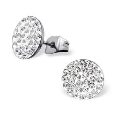 High Polish Surgical Steel Convex Ear Studs