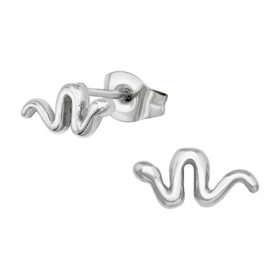 High Polish Surgical Steel Snake Ear Studs