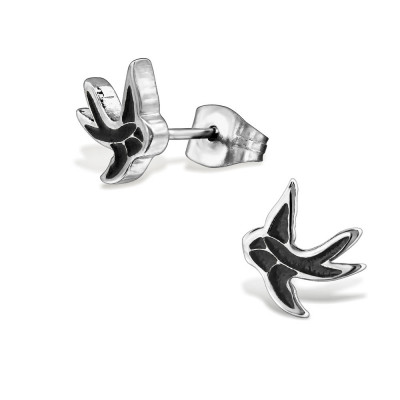 Bird Stainless Steel Ear Studs