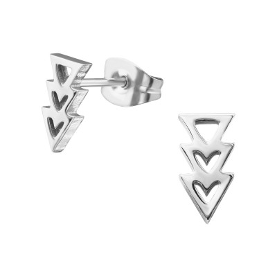 High Polish Surgical Steel Arrow Ear Studs