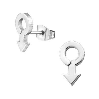 High Polish Surgical Steel Arrow Ear Studs