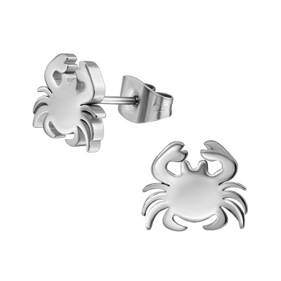 High Polish Surgical Steel Crab Ear Studs