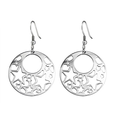 High Polish Surgical Steel Filigree Earrings