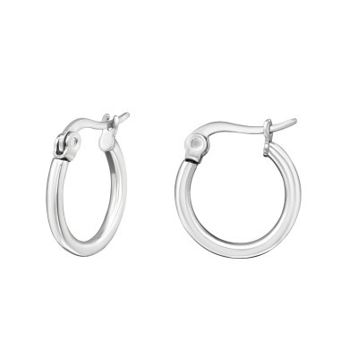 High Polish Surgical Steel 15mm Hoops