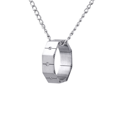 Ring Stainless Steel Necklace