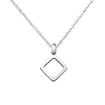 Square Stainless Steel Necklace