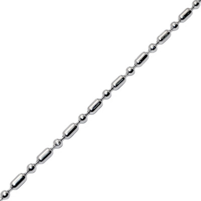 Multi-Shaped Bead Stainless Steel Necklace