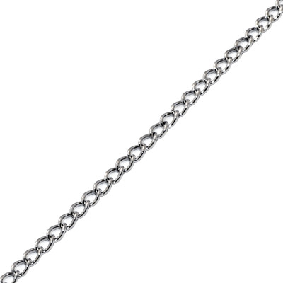 High Polish Surgical Steel Single Link Chain