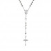 High Polish Surgical Steel Cross Y Necklace