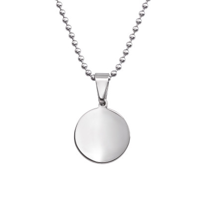 Round Stainless Steel Necklace