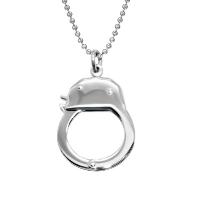 High Polish Surgical Steel Handcuff Necklace