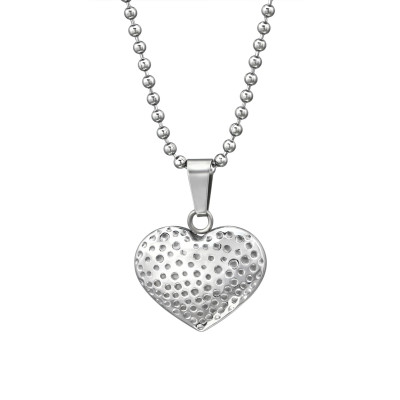 High Polish Surgical Steel Heart Necklace