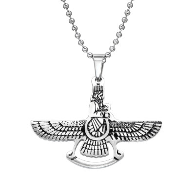 High Polish Surgical Steel Eagle Necklace