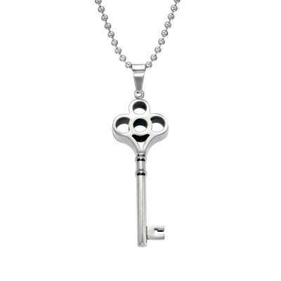High Polish Surgical Steel Key Necklace