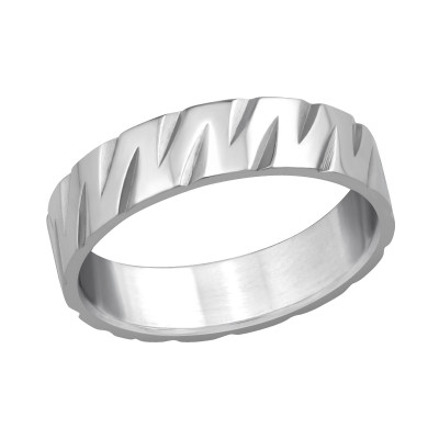 High Polish Surgical Steel Band Ring