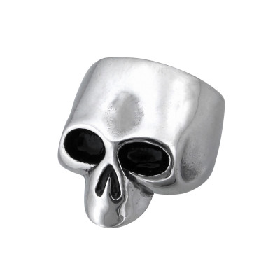 High Polish Surgical Steel Skull Ring